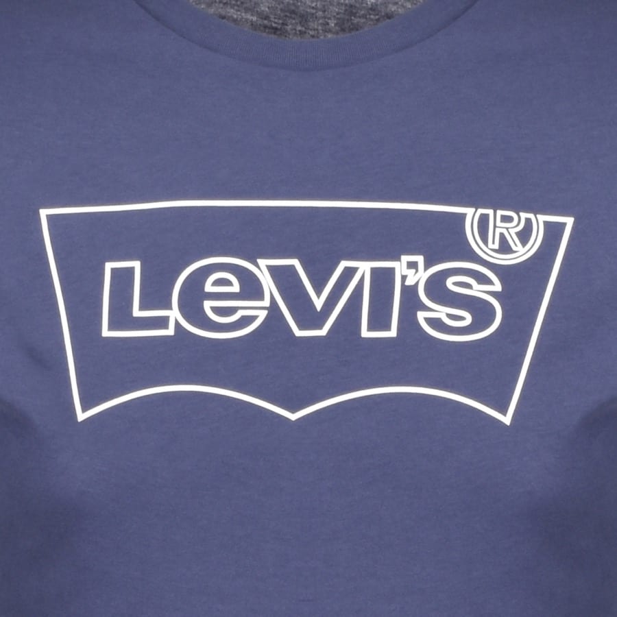 Alternative Image for ProductLevis Logo Crew Neck T Shirt Blue3